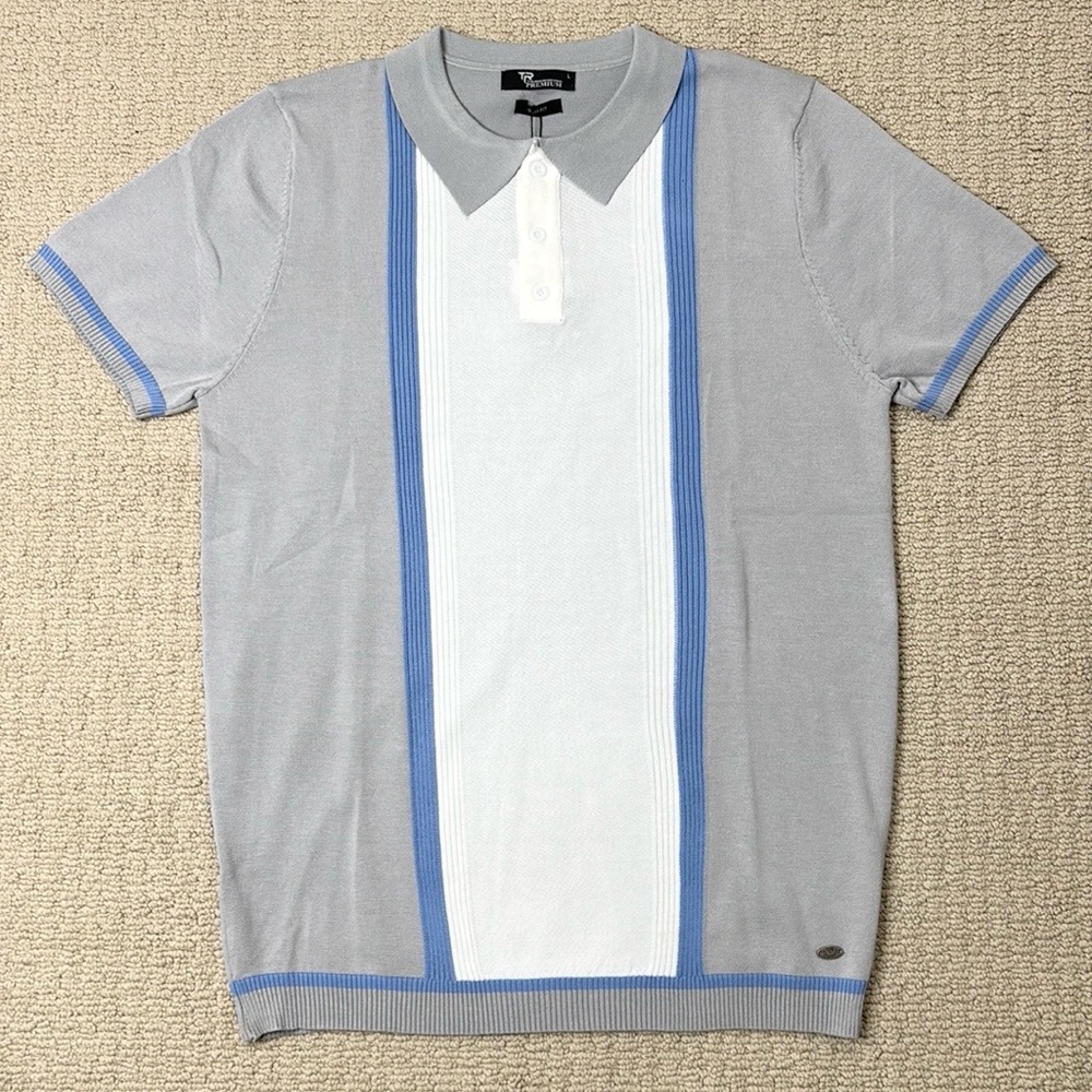 Tailored Recreation Premium Mens’ Knit Polo Shirt NWT